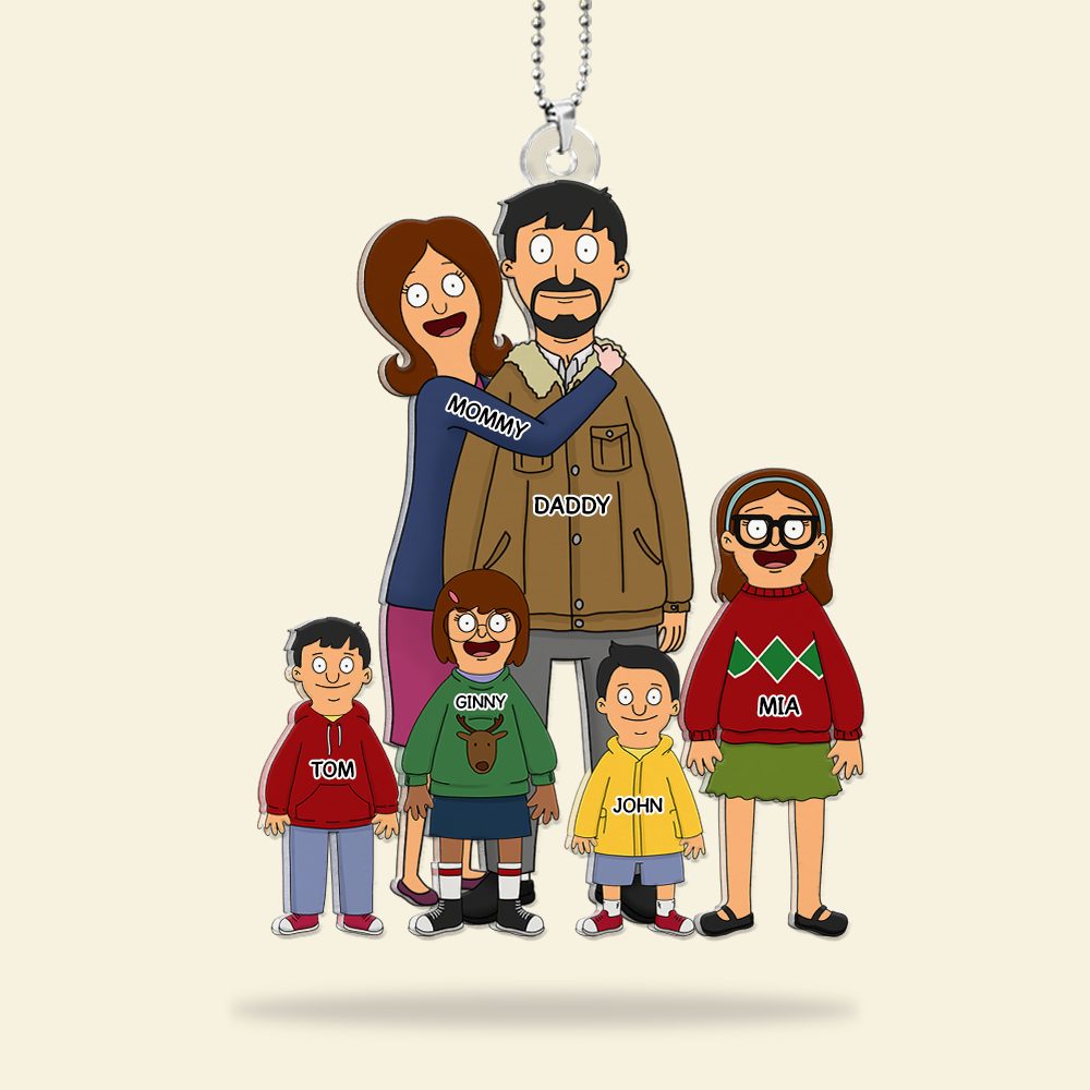 Burger Family Car Ornament - Personalized Gifts For Family 04Qhhu241224Hg - Image 4