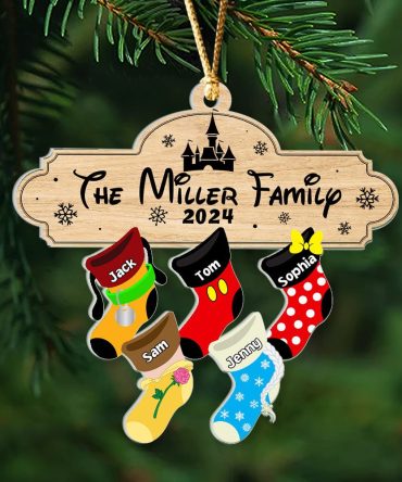 Christmas Family Socks - Personalized Stocking Ornament