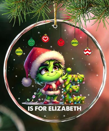 Personalized Christmas Gifts For Kids Crystal Ornament 01Kamh190924