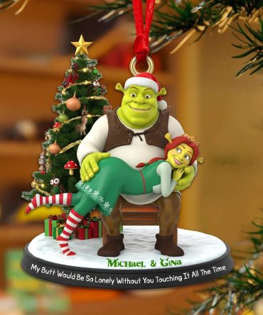 Alien Couple - Personalized Christmas Gifts For Couple Ornament 04Namg090925
