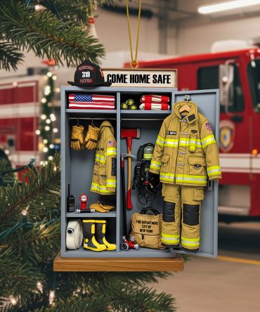 Firefighter Locker Ornament, Personalized Christmas Gifts For Firefighter 05Qhtn040925