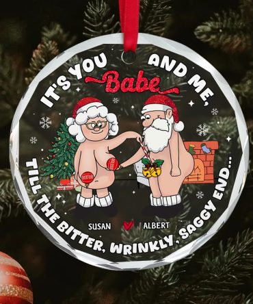Old Couple Ornament - Naughty Couple - Personalized Gifts For Couple