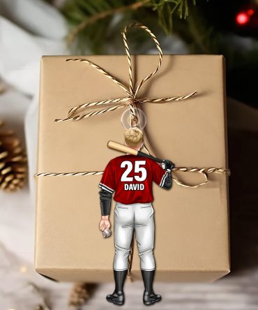 Personalized Gift For Baseball Batter Christmas Ornament 03Actn141124Tm