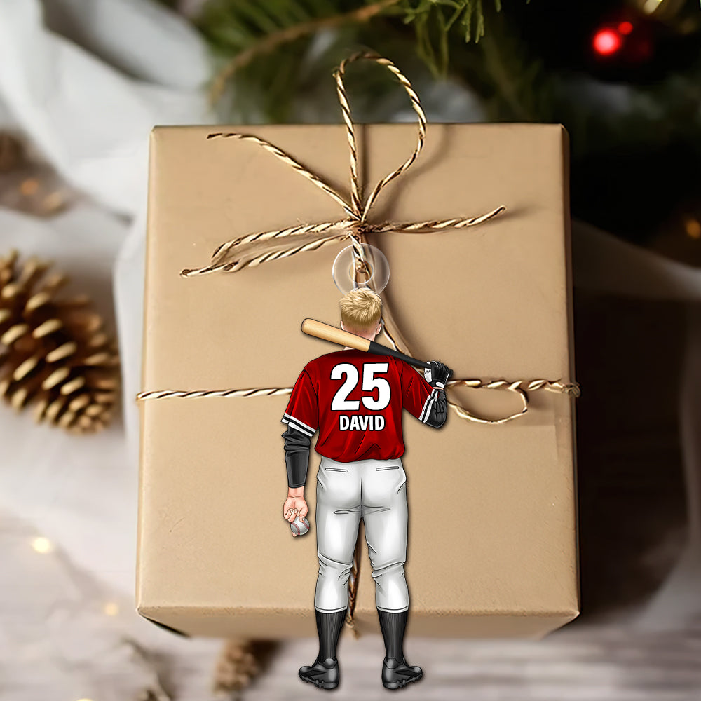 Personalized Gift For Baseball Batter Christmas Ornament 03Actn141124Tm