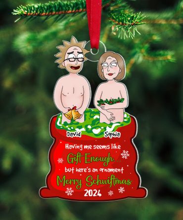 Personalized Gifts For Couple Christmas Ornament 01Qhtn180724Hg Having Me Seems Like Gift Enough