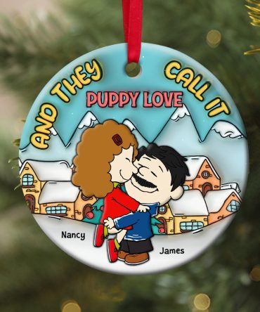 Personalized Gifts For Couple  Ornament Puppy Love Christmas 02Xqpu200724Hg
