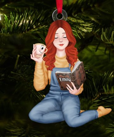Personalized Christmas Gifts For Reading Girl Ornament 03Acpu111124Pa