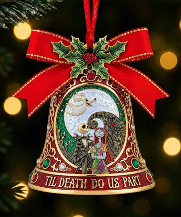 Gothic Love Christmas Ornament - Personalized Gifts For Couple 03Paqn260825