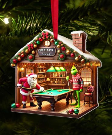 Personalized Christmas Gifts Billiard House Acrylic Ornament 04Tgmh141124