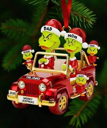 Family On Off-Road Car Ornament - Personalized Christmas Gifts For Family 04Dtdt250925