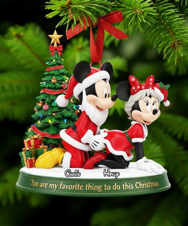 Naughty Claus Couple Christmas Ornament Personalized Gifts For Couple 04Ohta160925
