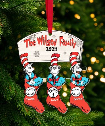 Personalized Gifts For Family Christmas Ornament, Hanging Socks 01Qhmh260924