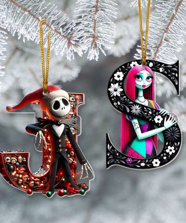 Personalized Christmas Gift For Couple Alphabet Ornament 023Kamh291024