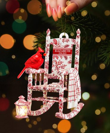 Heaven Cardinal Toile De Jouy Ornament - Personalized Gifts For Loved Ones 04Pgta060925