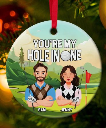 Personalized Christmas Gifts For Golf Couple  Ornament 02Tomh301024Pa