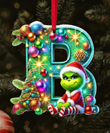 Custom Alphabet Letters Gifts For Movie Fans Christmas Ornament 02Ohpu241024