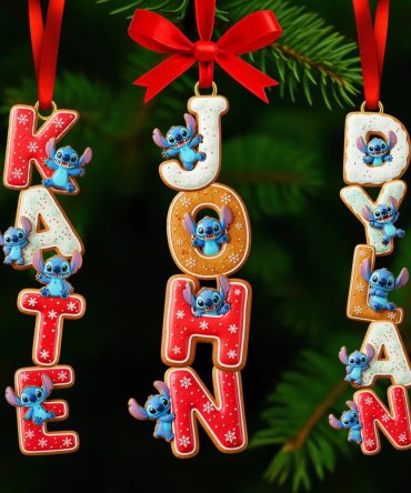 Gingerbread Custom Name Alphabet Ornament - Personalized Gift For Christmas 02Naqn251025