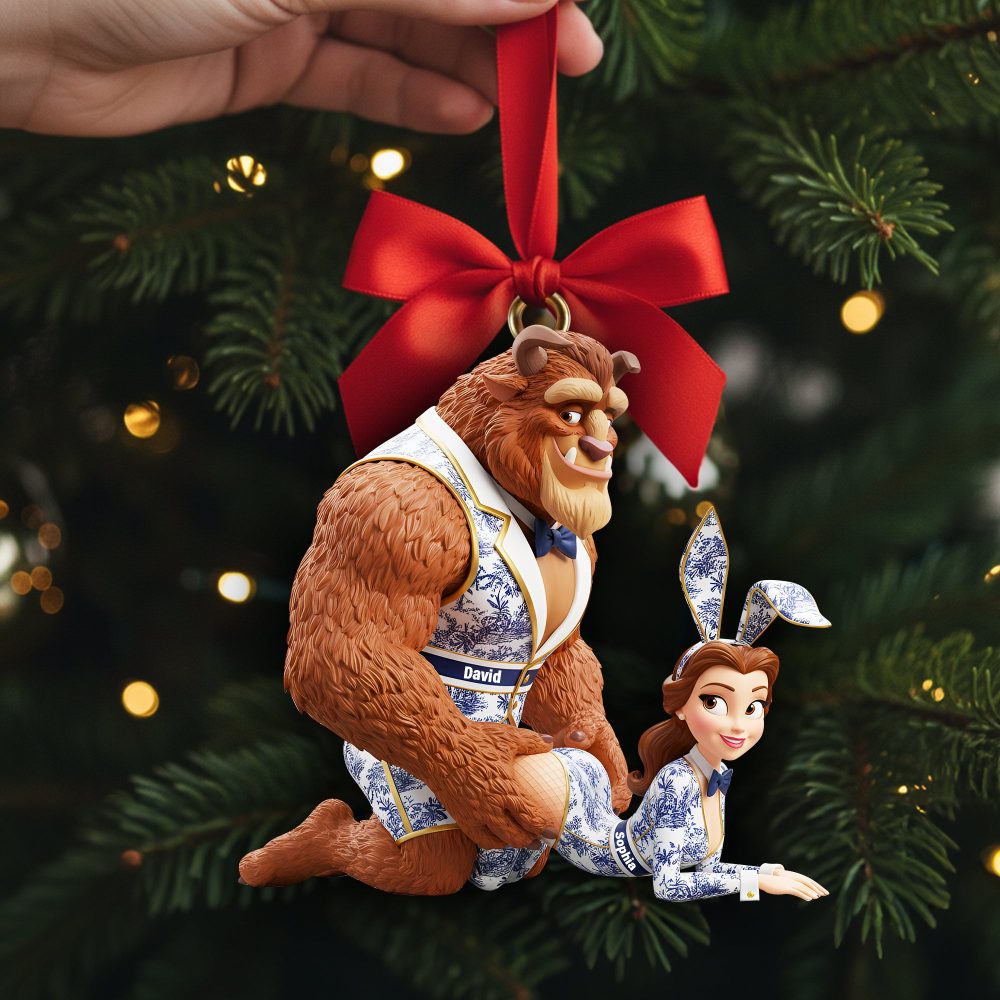 Cheeky Fairytale Couple Ornament - Personalized Gifts For Couple 05Ohlu031025