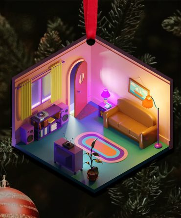 Personalized Gifts For Movie Lover Christmas Ornament Isometric Room 01Todt201124