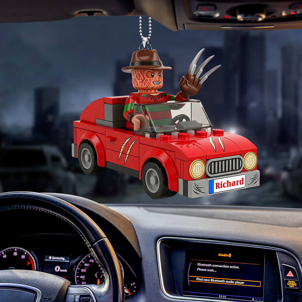 Spooky Ride Car Ornament - Personalized Gifts For Horror Movie Fans 01Pgqn060925