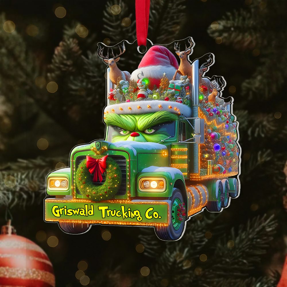 Personalized Christmas Gifts For Trucker Ornament, How The Trucker Saved Christmas 03Qhpu041124