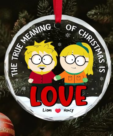 Personalized Gifts For Couple Christmas Ornament, Cartoon Character 03Tgpu281024Hg