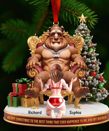 Naughty Couple Christmas Ornament, Personalized Gifts For Couple 01Ohqn220925