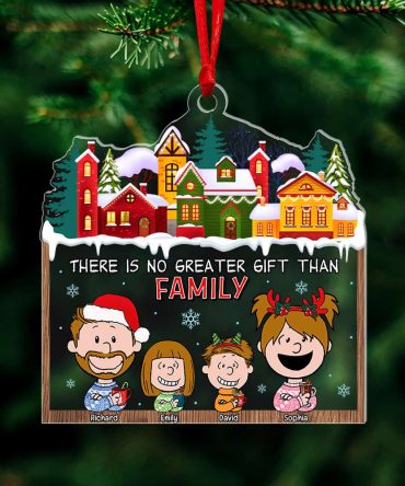 Personalized Gifts For Family, Family Acrylic Ornament 04Toqn090824