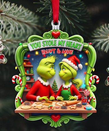 Personalized Gifts For Couple Christmas Acrylic Ornament 03Hulu110925