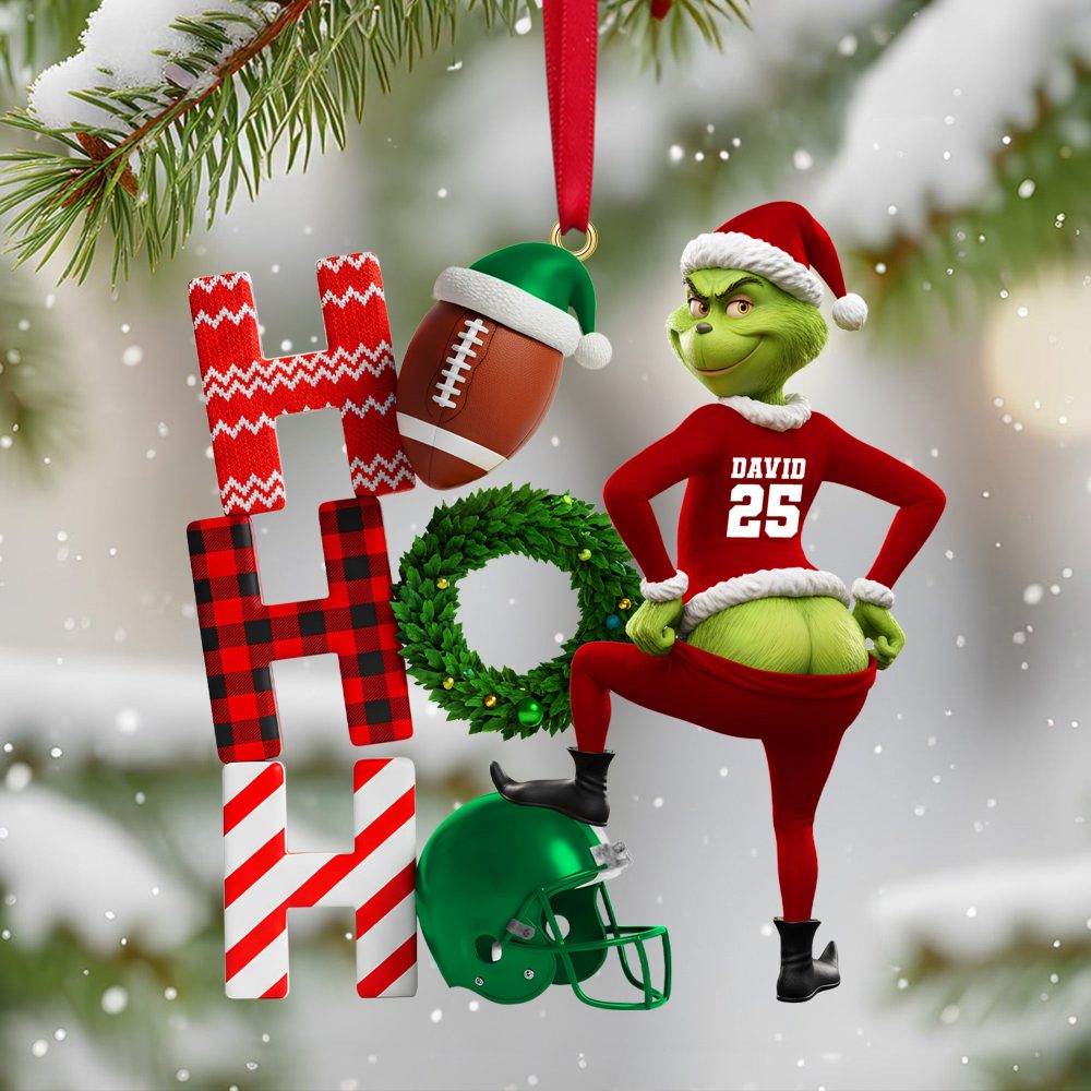 Funny Green Monster Santa Sport Lover Ornament - Personalized Gift For Sport Lover Ornament 05Ohtn211025