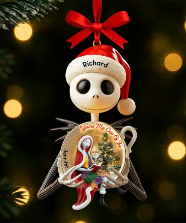 Spooky Love Christmas Ornament – Personalized Gifts For Couple 04Paqn170925