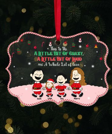 Personalized Christmas Gifts For Family Acrylic Ornament 02Kamh240724Da