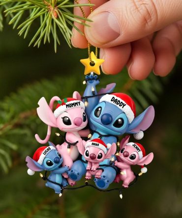 Fun Mischievous Alien Family Christmas Ornament Personalized Gifts For Family 01Qhtn170925