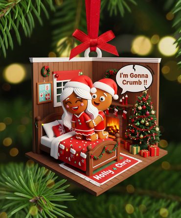 Gingerbread Couple Christmas Ornament, Personalized Gifts For Couple 03Kita160925