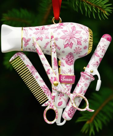 Hairstylist Toile De Jouy Ornament Personalized Gifts For Christmas 05Pgdt011025