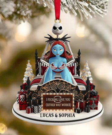 Funny Couple Ornament - Personalized Gift For Spooky Couple Christmas Ornament 04Ohtn201025