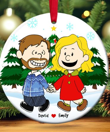 Couple  Ornament - Personalized Gifts For Couple Walking Hand In Hand