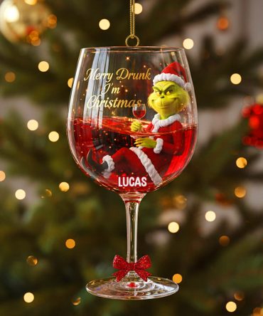 Personalized Funny Gifts For Drinking Lovers Christmas Ornament Merry Drunk - I'M Christmas 04Pgtn071025