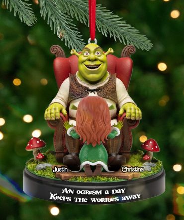 Personalized Gifts For Christmas, Naughty Couple Acrylic Ornament 02Tomg270925
