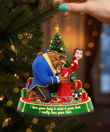 Naughty Couple Ornament - Personalized Gifts For Couple 03Ohta090925
