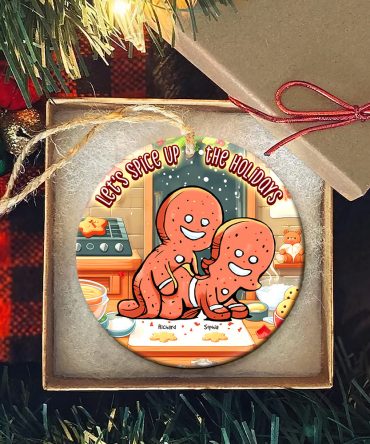 Personalized Gift For Couple, Naughty Gingerbread  Ornament 03Toqn011024