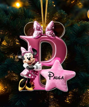 Custom Alphabet Letter Christmas Gifts For Couple Acrylic Ornament 01Ohmh261024