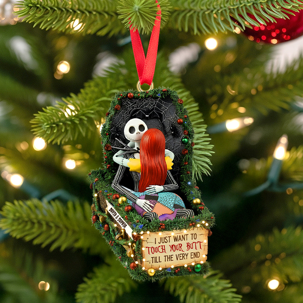 Deathly Love Christmas Ornament, Personalized Gifts For Couple 02Qhtn100925 - Image 2