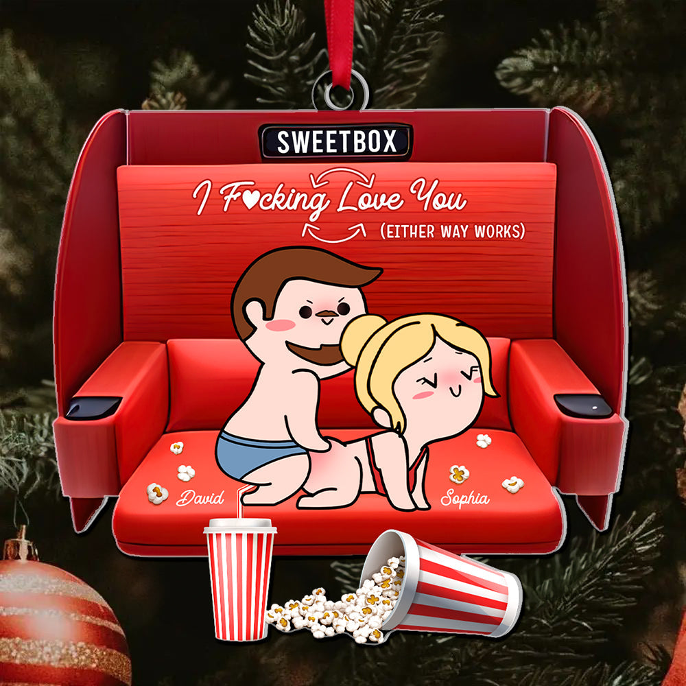 Personalized Gift For Couples, Naughty Couple Movie Acrylic Ornament 06Ohqn101024Hh