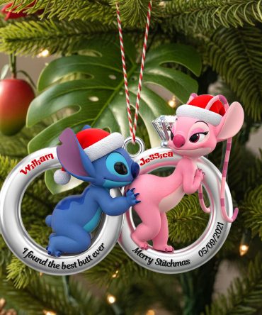 Alien Couple Ornament - Personalized Gifts For Couple Christmas Ornament 03Ohmg120925