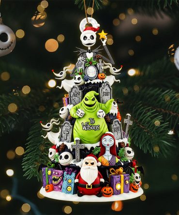 Spooky Family Tree Ornament - Personalized Gifts For Family 01Pata060925