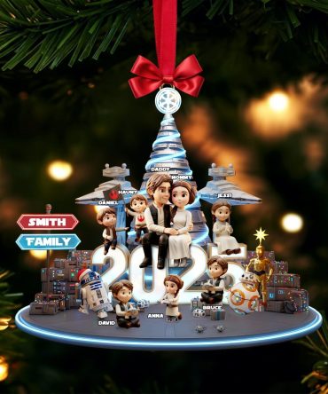 Personalized Gifts For Family, Cosmic Guardian Family Christmas Acrylic Ornament 04Palu171025