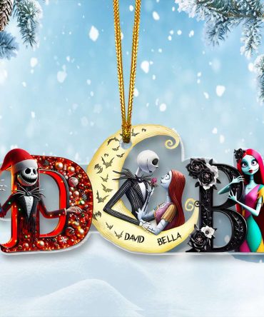 Personalized Christmas Gift For Couple Ornament Alphabet Ornament 02Kamh291024
