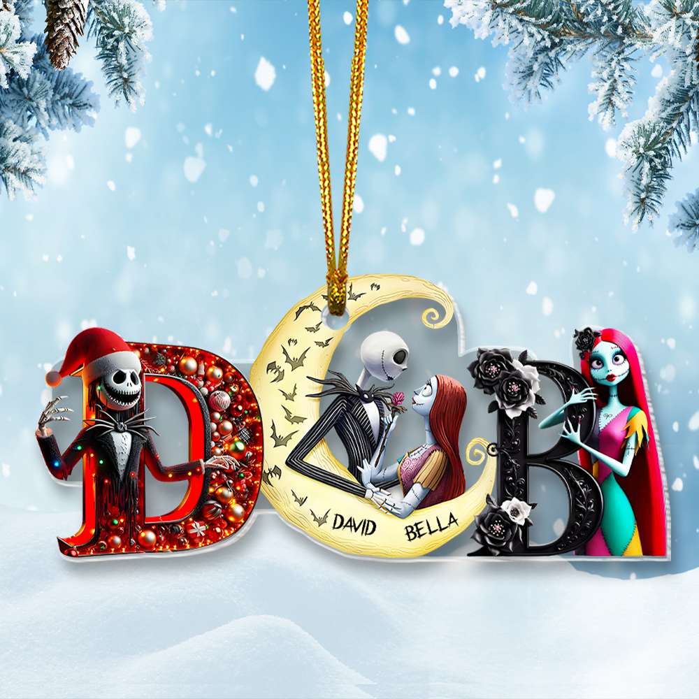 Personalized Christmas Gift For Couple Ornament Alphabet Ornament 02Kamh291024