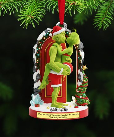 Naughty Couple Christmas Ornament - Personalized Gifts For Couple 02Ohta131025